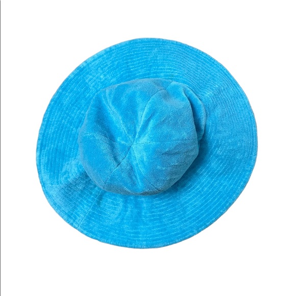 JUICY COUTURE • BLUE TERRY CLOTH SUNHAT - Picture 2 of 3